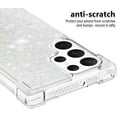 thumbnail image 4 of Slim Fit Phone Case for Samsung Galaxy S22 Ultra, Glitter Liquid Quicksand Effect Silicone Soft TPU Case with Camera Lens and Screen Protection for Galaxy S22 Ultra,LSWT Colorful, 4 of 15
