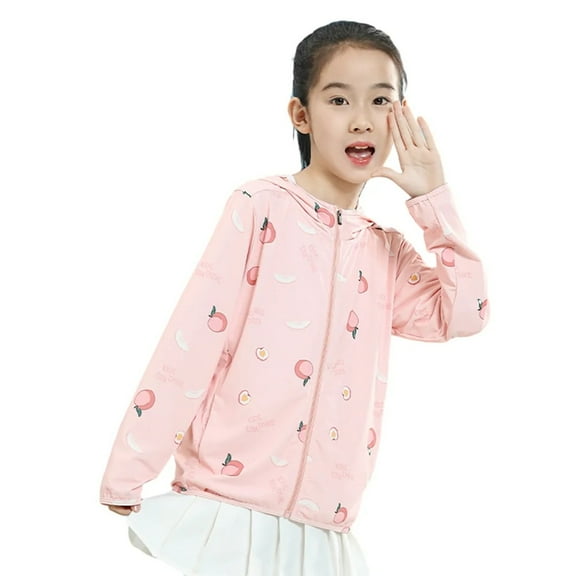 XBASW Kids Toddler Sun Shirt for Boys Girls Upf 50 Sun Protection Jacket Hooded Rash Guard Summer Long Sleeve Sunsuits 4-12T