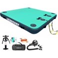 thumbnail image 1 of Inflatable Floating Dock Platform with Electric Pump, 6ft x 5ft x 6in Thick Multi-Person Floating Island Raft for Beach Lake Boating Ocean, 1 of 5