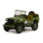 Greenlight Collectibles 1:64 Scale Battalion 64 Series 2 - 1942 Willys MB Jeep "Rough Rider" (US Army WWII)