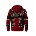 thumbnail image 4 of Spider Hero Hoodie Jacket, Superhero Zip Up Hoodie, Graphic Hooded Sweatshirt, Unisex Cosplay Jacket for Halloween Party, Costume Events & Streetwear, 4 of 4