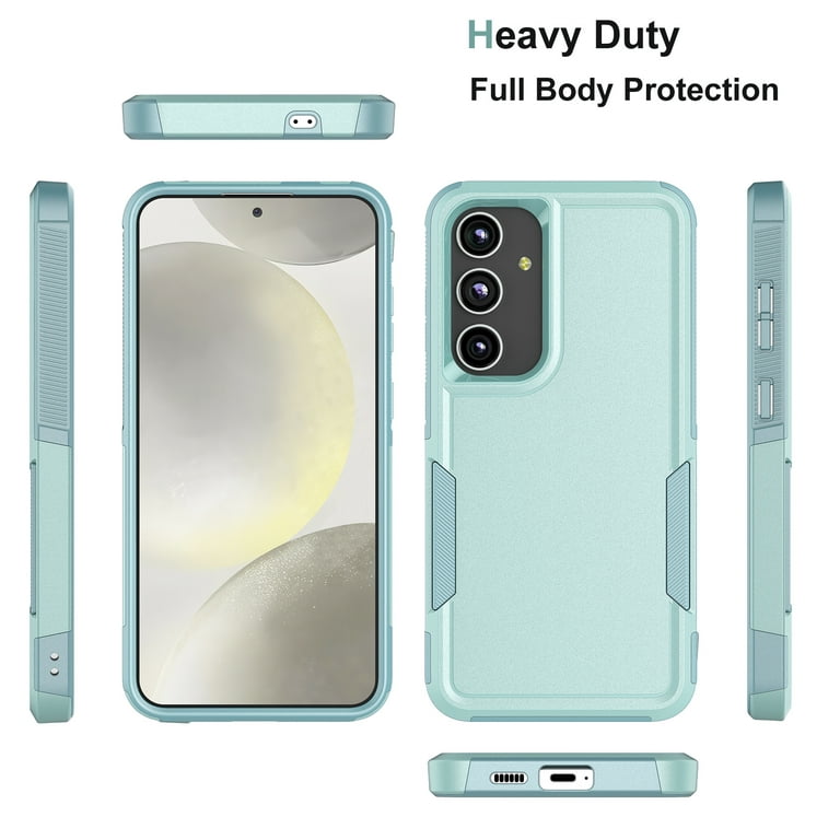 Njjex for Galaxy S24 Ultra Phone Case,360°Full Body Shockproof Heavy Duty  Protection With Tempered Glass Screen Protector Case Cover for Samsung