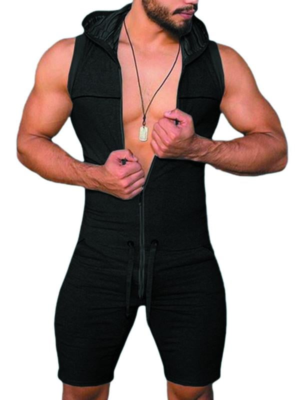 Men´s One Piece Tight Fitness Jumpsuit 