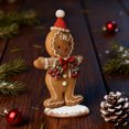 thumbnail image 7 of Christmas Gingerbread Man Night Light Battery Powered Resin Cookie Man Decoration Lamp Home Office Bedroom Kids Room Holiday Party Ornament, 7 of 7
