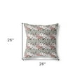 thumbnail image 5 of HomeRoots 413878 5 x 26 x 26 in. Brown & Pink Blown Seam Floral Indoor & Outdoor Throw Pillow, 5 of 5