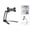 Black, variant on 2 in 1 Kitchen Cabinet Tablet Holder, Adjustable Foldable Wall Mount and Desktop Stand for iPad, Tablets and Phones, Cooking Countertop Stand TIKA
