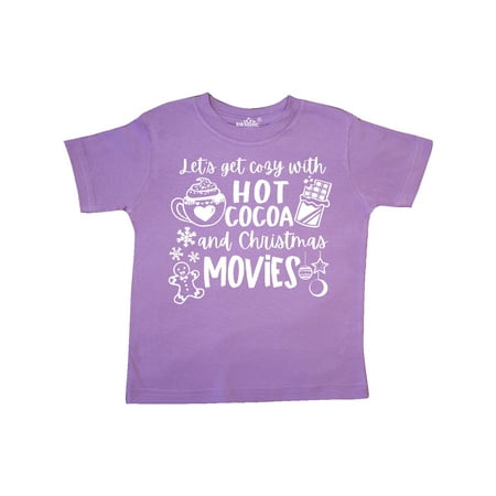 

Inktastic Let s Get Cozy With Hot Cocoa And Christmas Movies Gift Toddler Boy or Toddler Girl T-Shirt