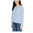 thumbnail image 4 of Buffalo David Bitton Women's Printed Cozy Top (Cali Blue,XS), 4 of 4