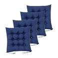 thumbnail image 3 of 4 piezas de cojín para silla de comedor, cojín para silla de cocina, relleno de poliéster suave Marina de guerra, 3 of 9