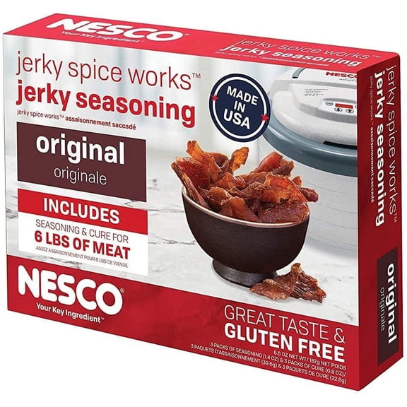 NESCO Jerky Spice Works Original Seasoning (Makes 6 Pounds of Jerky)