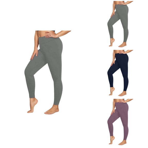 High Waist Yoga Pants for Women – 30/32/34/36 Tall Inseam, Straight Fit with Pockets, Reflective Stripes, Lightweight Stretchy Leggings for Workout, Running, Dance & Casual Wear