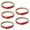 Red, variant on Set of 5 PU Strap Waist Belt With Strong Metal Clasp For 1/16 Scale Miniature Model Accessories