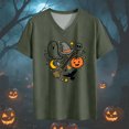 thumbnail image 4 of Women's T Shirt Short Sleeve Top Daily Tunic Blouse Graphic Blouse Casual Basic Tee, 4 of 5