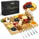 thumbnail image 1 of Juego de tablas de charcutería SMIRLY Large Cheese Bamboo con accesorios, 1 of 9