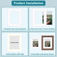 12 Packs Black and White Photo Mat 8x10 with Core Bevel Cut for 5x7 ...