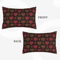thumbnail image 4 of Fotbe Gold Glitter Heart Pillow Cases - Envelope Closure - Luxury, Extra Soft, Cooling Pillow Covers - Wrinkle, Fade, Stain Resistant-16"x24", 4 of 9