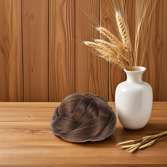 FRCOLOR Messy Bun Claw Clip Braid Bun Hair Piece for Women Traveling 1 Piece