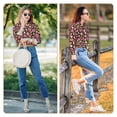 thumbnail image 7 of KLL Strawberry Print Women's Long Sleeve Pajamas with Pants Sleepwear Loungewear 2 Set-X-Large, 7 of 7