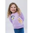 thumbnail image 2 of Bluey Bingo Fleece Pullover Sweatshirt with Faux Fur Sleeves Toddler to Big Kid, 2 of 5