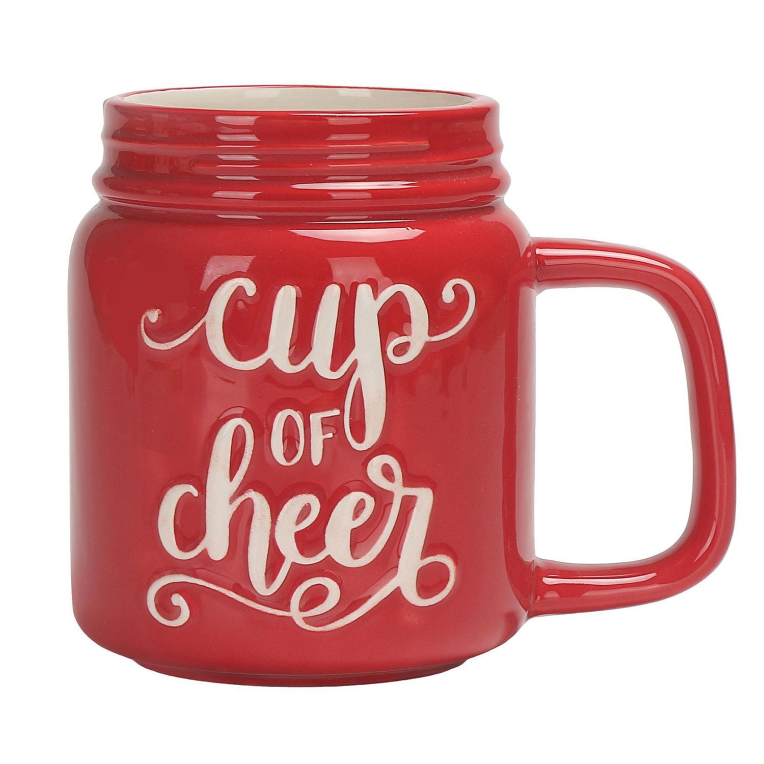 Holiday Time Mason Cup of Cheer Mug, 2-Piece