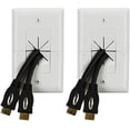 thumbnail image 1 of DataComm Electronics 45-0017-WH-2PK (Paquete de 2) Placa de TV Estilo, 1 of 2