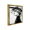 thumbnail image 4 of Stupell Industries Woman & Abstract Hat Abstract Painting Gold Floater Framed Canvas Art Print Wall Art, 25 x 25, 4 of 10