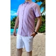 thumbnail image 3 of Guayabera de Hombre manga larga Barca e Spiggia Blanca con Bordado de tela de Lino, 3 of 3