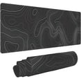 thumbnail image 1 of Large Gaming Mouse Pad Map Lines Contour Geographic PC Computer Keyboard XXL Mouse Mat Desk Pad Non-Slip Desk Mat for Home Office Gaming Work, 31.5 X 12 in, 1 of 5