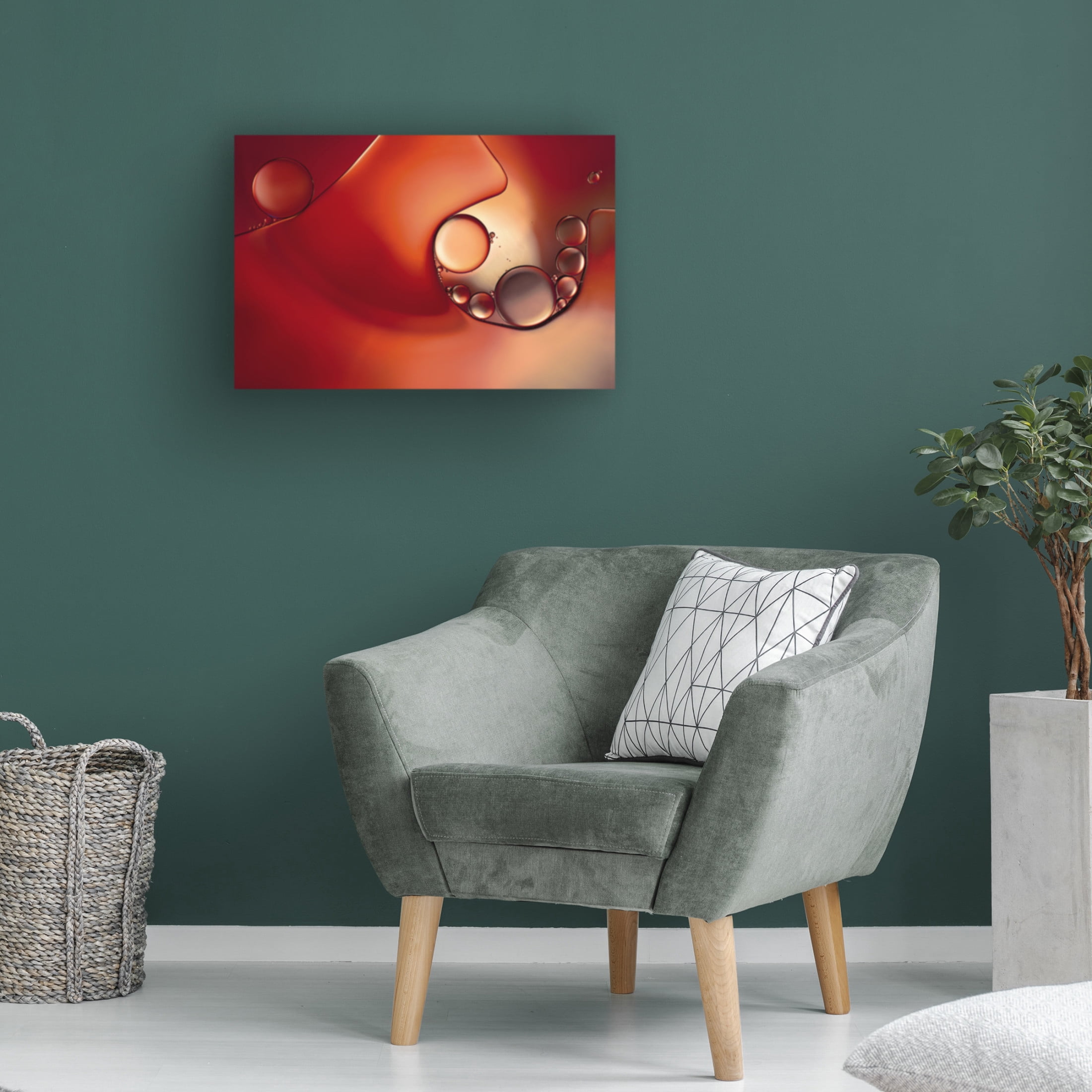 Canvas Wall Art - Heidi Westum 'Intruder In Red Ll' Wall Art for Living Room, Bedroom, or Office D?cor by Trademark Fine Art - 24 x 16 Inches