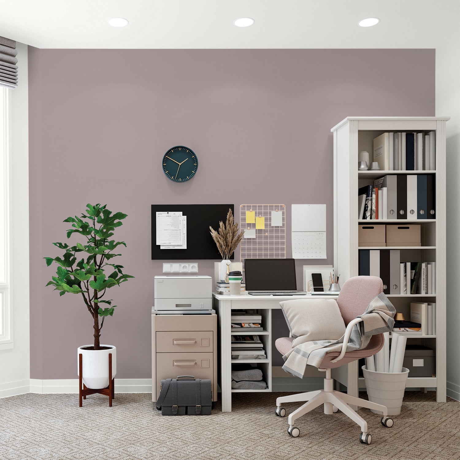 Glidden One Coat Interior Paint and Primer, Coffee Custard / Purple, 1-Quart, Flat