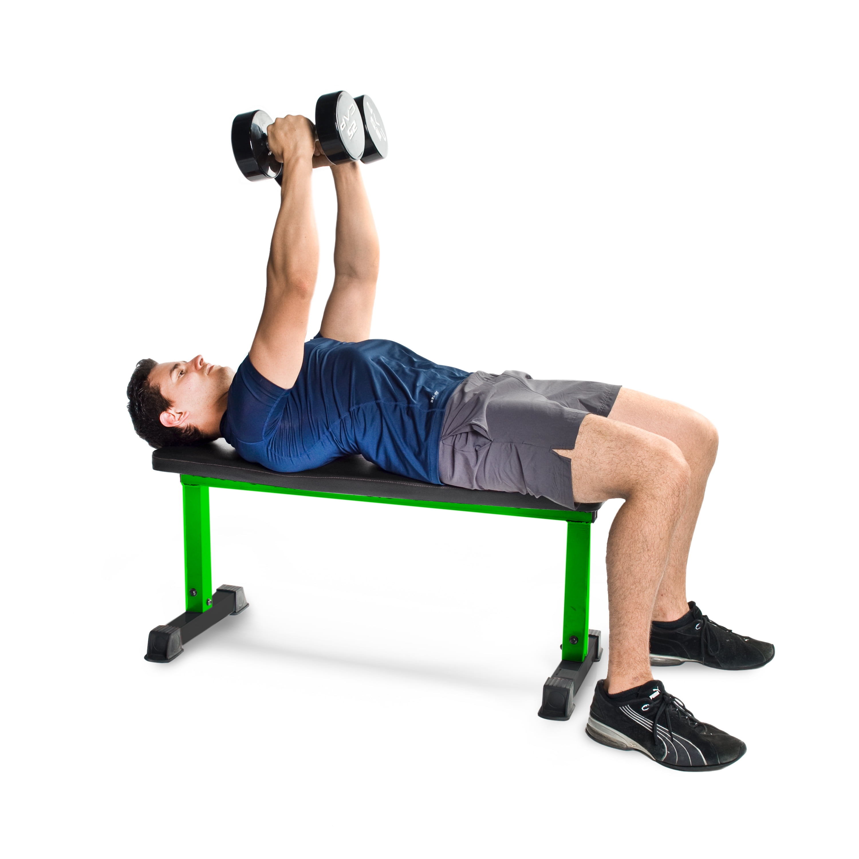 CAP Strength Flat Utility Weight Bench (600 lb Weight Capacity), Green