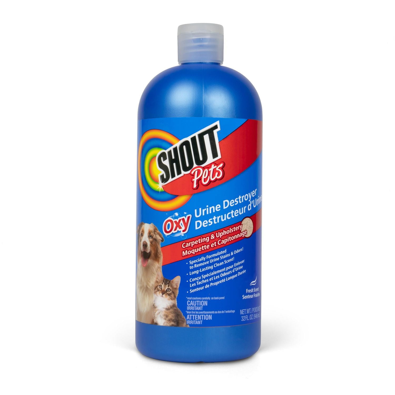 Shout for Pets Turbo Oxy Urine Destroyer in Fresh Scent, 32 oz
