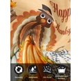 thumbnail image 7 of Thanksgiving Cloth Napkins Set of 6 Reusable Dinner Napkins, Orange Maple Leaf Pumpkin Harvest Fall Cocktail Napkin Washable Table Napkins for Wedding/Holiday Party/Baby Shower 20"x20", 7 of 7