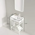 Lofi 24" Bathroom Vanity With Ceramic Basin, Freestanding Bathroom