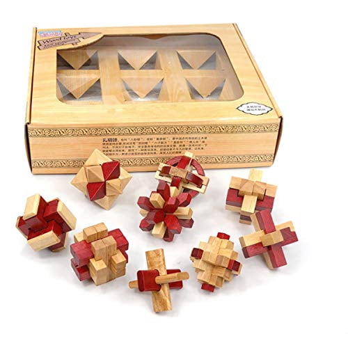 Casse-tête de jouet traditionnel chinois d'intelligence de jeu de puzzle 