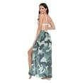 thumbnail image 3 of FORMRS Womens Beach Sarong Semi-Sheer Bikini Wrap Skirt Swimsuit Cover-ups, Forest Camouflage Pattern, 3 of 7