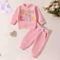 thumbnail image 2 of Gibobby Toddler Boy Clothes Fall Winter 2Pcs Outfit Boys Clothes Boys Outfits Plaid 6 12 18 Months 2T 3T 4T 5T 6T 7T Kids Boys Pants Outfits(18-24 Months,Pink), 2 of 8