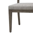 thumbnail image 6 of HomeFare Slat Back Upholstered Side Dining Chair in Coconut Brown, 6 of 10
