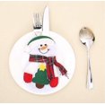 thumbnail image 4 of 12 Christmas Decorative Pocket Tablecloths Holiday Christmas Gifts (snowman), 4 of 5