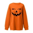 thumbnail image 4 of Women's Casual Fashion Halloween Print Long Sleeve O-Neck Sweatshirts Pullover Top, 4 of 6