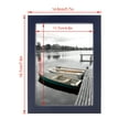 thumbnail image 4 of Scholartree 5-in-1 Wood Picture Frames Set, Front Loading Basic Tabletop 5 x 7 Picture Frame, Blue, 4 of 4