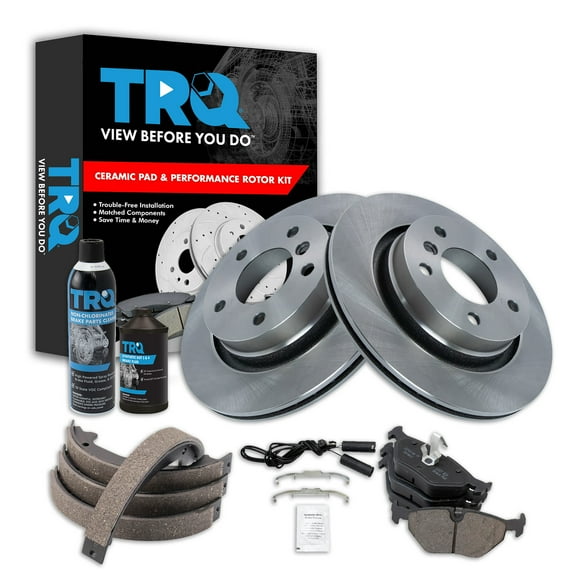 TRQ Rear Brake Pad & Rotor Kit BKA38478 Fits Select 2000-2000 BMW 323Ci , 2000-2000 BMW 323i , 2001-2006 BMW 325Ci , 2001-2005 BMW 325i , 2000-2000 BMW 328Ci