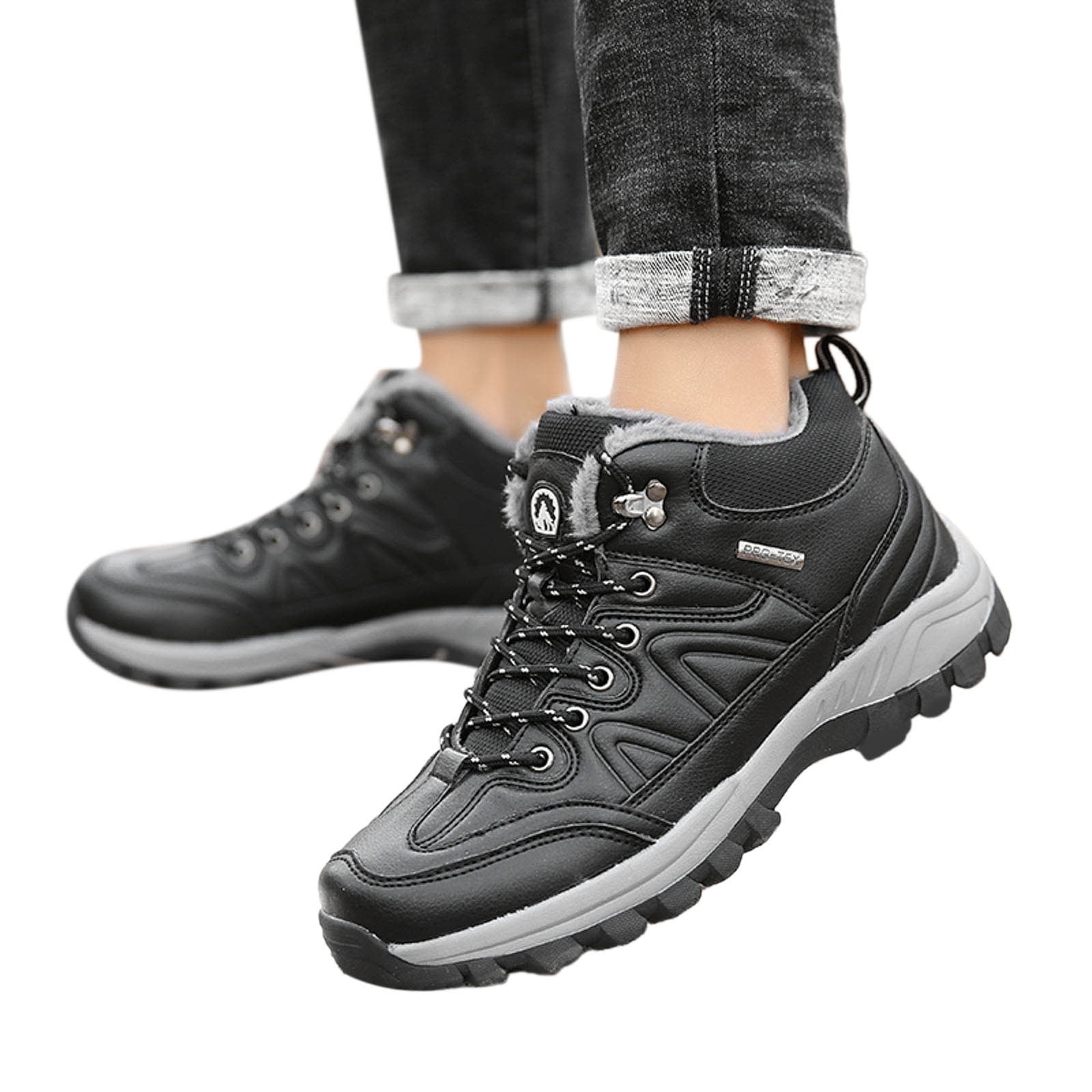 kamemir Men's Hiking Shoe(Black,11.5)
