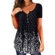 thumbnail image 1 of Camiseta de mujer Sonducket con cuello en V colorida plisada estampado Floral informal transpirable L, 1 of 5