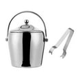thumbnail image 2 of Insulated Ice Bucket, Stainless Steel Ice Buckets, Beer Chiller Fashionable Metal Beverage Tub, for Household Party Picnic Beverage Drinks 2L, 2 of 8