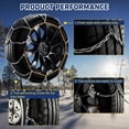 thumbnail image 4 of Cadenas para neumáticos de nieve DEDC para SUV, sedán y camioneta, juego de 2, 4 of 9