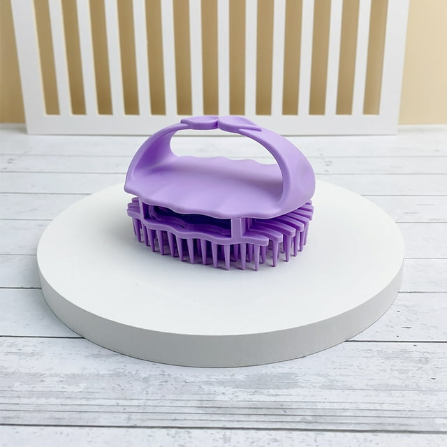 Fiudx Cepillo de Masaje, Cepillo Exfoliante Multifuncional para El Cuero Cabelludo, Cómodo Cepillo de Ducha para Champú, Cepillo de Baño de Silicona de Limpieza Profunda, Uso Diario para El Cuidado D