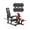 Leg Extension Machine-230 Weight Plates, variant on Mikolo NOVA™ Leg Extension and Curl Machine, Adjustable Leg Curl Machine for Home Gym, Seated Leg Extension and Lying Leg URL Machine with 1:1 Resistance System with 230LB Weight Plates