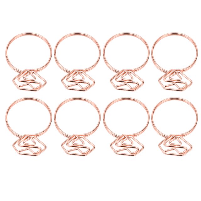 Binder Clips Paper Memo Clips 100Pcs Cute Paper Clips Push Pins Metal Paper Clamps For Office Stationery
