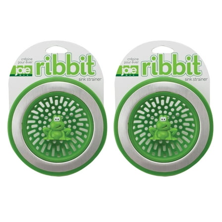 Joie Ribbit Kitchen Sink Strainer Basket, Frog, 4.5-inch, Set of 2
